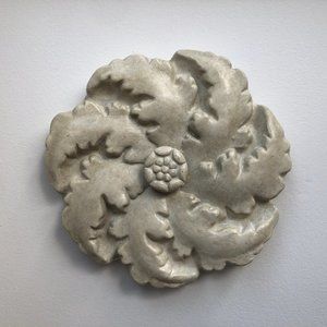 Glazed Terracotta Floral Medallion